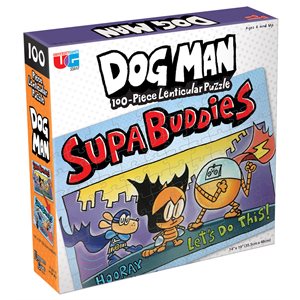 Puzzle: 100 Lenticular: DogMan Supa Buddies
