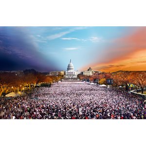 Puzzle: 1000 Stephen Wilkes: Inauguration, Washington DC, Day to Night