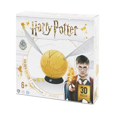 3D Puzzle: Harry Potter: Golden Snitch (6") (244 Pieces)