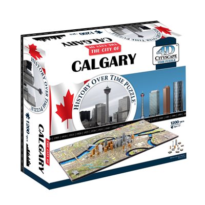 4D Cityscape: Calgary, Canada (1220 Pieces)