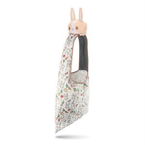 Tote Bag with Plushie: (Light Brown Bunnies & Veggies + Light Brown Bunny) (No Amazon Sales) ^ Q2 2