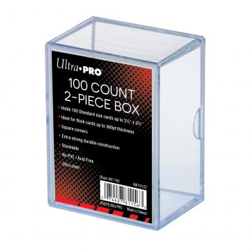 Card Storage: 2-Piece Box: Clear (100ct)