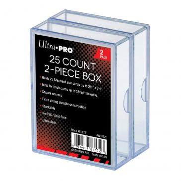 Card Storage: 2-Piece Box: Clear (25ct) (2 Pack)