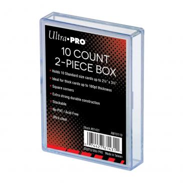 Card Storage: 2-Piece Box: Clear (10ct)