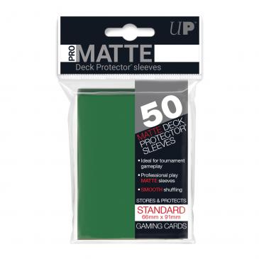 Sleeves: PRO-Matte Deck Protector: Standard Size: Green (50ct)