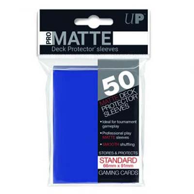 Sleeves: PRO-Matte Deck Protector: Standard Size: Blue (50ct)