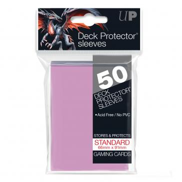 Sleeves: PRO-Gloss Deck Protector: Standard Size: Pink (50ct)