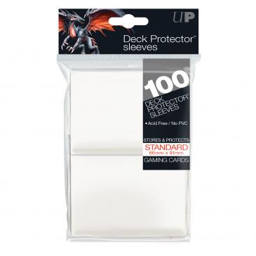 Sleeves: PRO-Gloss Deck Protector: Standard Size: White (100ct)