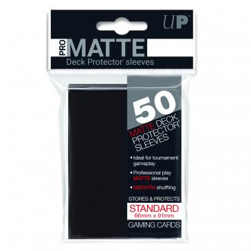 Sleeves: PRO-Matte Deck Protector: Standard Size: Black (50ct)