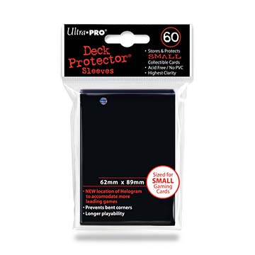 Sleeves: PRO-Gloss Deck Protector: Japanese Size: Black (60ct)