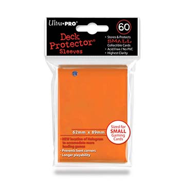 Sleeves: Orange Small Deck Protectors (60ct)