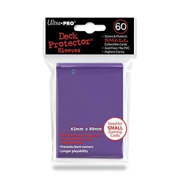 Sleeves: PRO-Gloss Deck Protector: Japanese Size: Purple (60ct)