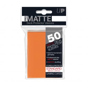 Sleeves: PRO-Matte Deck Protector: Standard Size: Orange (50ct)