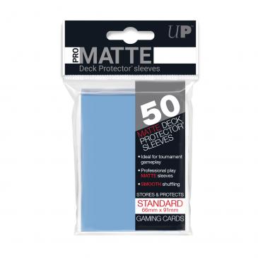 Sleeves: PRO-Matte Deck Protector: Standard Size: Light Blue (50ct)