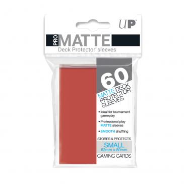 Sleeves: PRO-Matte Deck Protector: Japanese Size: Red (60ct)