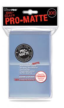 Sleeves: PRO-Matte Deck Protector: Standard Size: Clear (100ct)