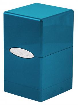 Deck Box: Hi-Gloss Satin Tower: Ice Blue (100ct)