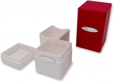 Deck Box: Satin Tower: Bundle: Red & White (2 Pack)