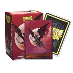 Sleeves: Dragon Shield Limited Edition Brushed Art: Valentine Dragon 2024 (100) ^ JAN 26 2024