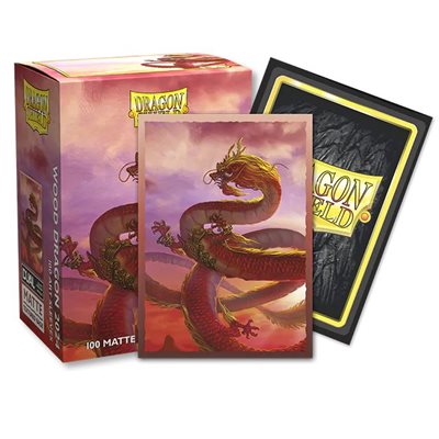 Sleeves: Dragon Shield: Limited Edition: Matte DUAL Art: Wood Dragon 2024 (100)