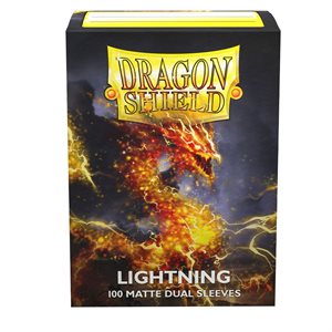 Sleeves: Dragon Shield: Matte DUAL: Lightning (Yellow) (100)