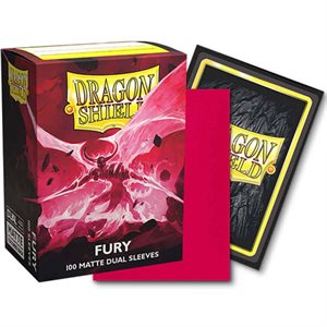Sleeves: Dragon Shield: Matte DUAL: Fury Alaric Crimson King (Fuchsia) (100)