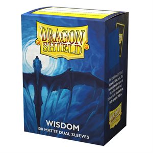 Sleeves: Dragon Shield Matte DUAL Wisdom (100) (Blue) ^ JUNE 2023