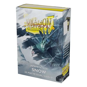 Sleeves: Dragon Shield Matte Japanese DUAL Snow (60) (White)