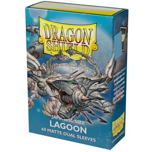 Sleeves: Dragon Shield Matte Japanese DUAL Lagoon (60) (Blue)