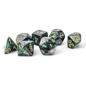 Scarab: 7Pc Mega-Hedral Jade / Gold