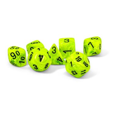 Vortex: Mega-Hedral 7pc: Bright Green / Black ^ AUG 28 2024