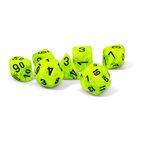 Vortex: Mega-Hedral 7pc: Bright Green / Black ^ AUG 28 2024