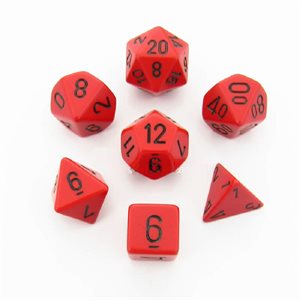 Opaque: 7Pc Red / Black