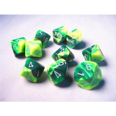 Gemini: 10D10 Green-Yellow / Silver