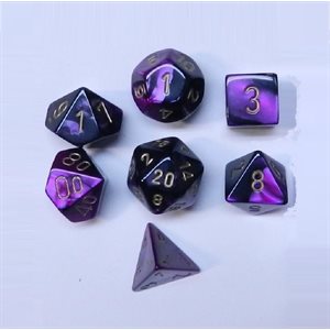 Gemini: 7Pc Black-Purple / Gold