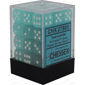 Frosted: 36D6 Teal / White