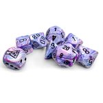 Lab Dice 8: Festive: 7pc Hydrangea / Black (with bonus die)