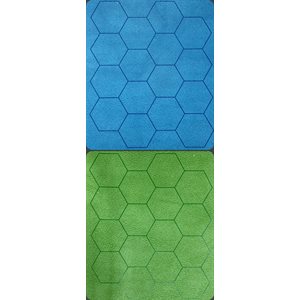 Mat: 1” Hex 2 Sided Blue / Green Megamat (Two Color Mat) ^ FEB 2023