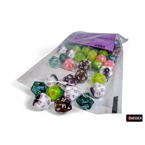 Dice Menagerie #11: Bag of 50 Assorted D20 ^ FEB 26 2025