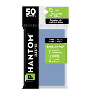 Phantom Sleeves: Matte / Matte: Lost Cities + (Size: Lime) (50)