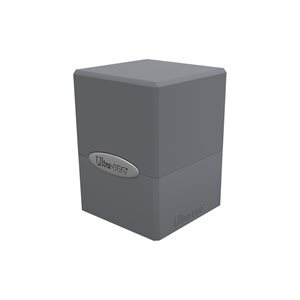 Deck Box: Smoke Grey Satin Cube (100ct)