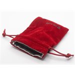 Velvet Dice Bag: Small Red (No Amazon Sales)
