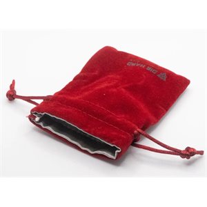 Velvet Dice Bag: Small Red (No Amazon Sales)