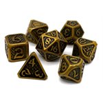 7 Pc RPG Set: Drakona Eldric Electrum (No Amazon Sales)