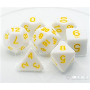 7 Pc RPG Set: White with Pastel Yellow (No Amazon Sales)