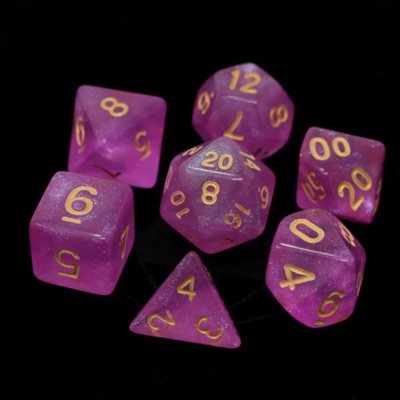 7 Pc RPG Set: Sakura with Gold (No Amazon Sales)