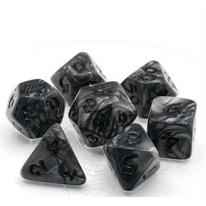 7 Pc RPG Set: Elessia: Shale with Black (No Amazon Sales)