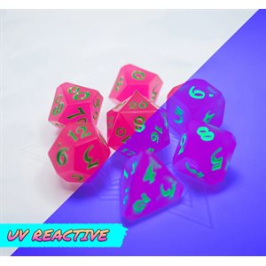 Project Dice 7 Pc RPG Set: AfterDark Avalore Funky Town (No Amazon Sales)