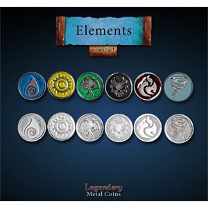 Legendary Metal Coins: Season 5: Elements Coin Assortment (6pc)