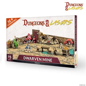 Dungeons & Lasers: Half-Height Walls: Dwarven Mine Props